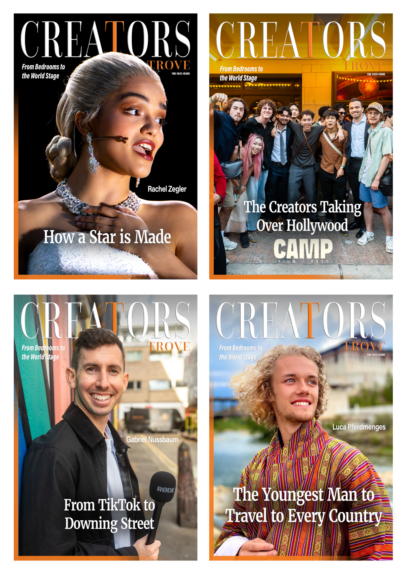 Collector's Pack: From Bedrooms to the World Stage — Creators Trove, Vol. II (all 4 covers)